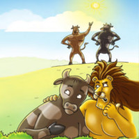 El León y los Tres Bueyes